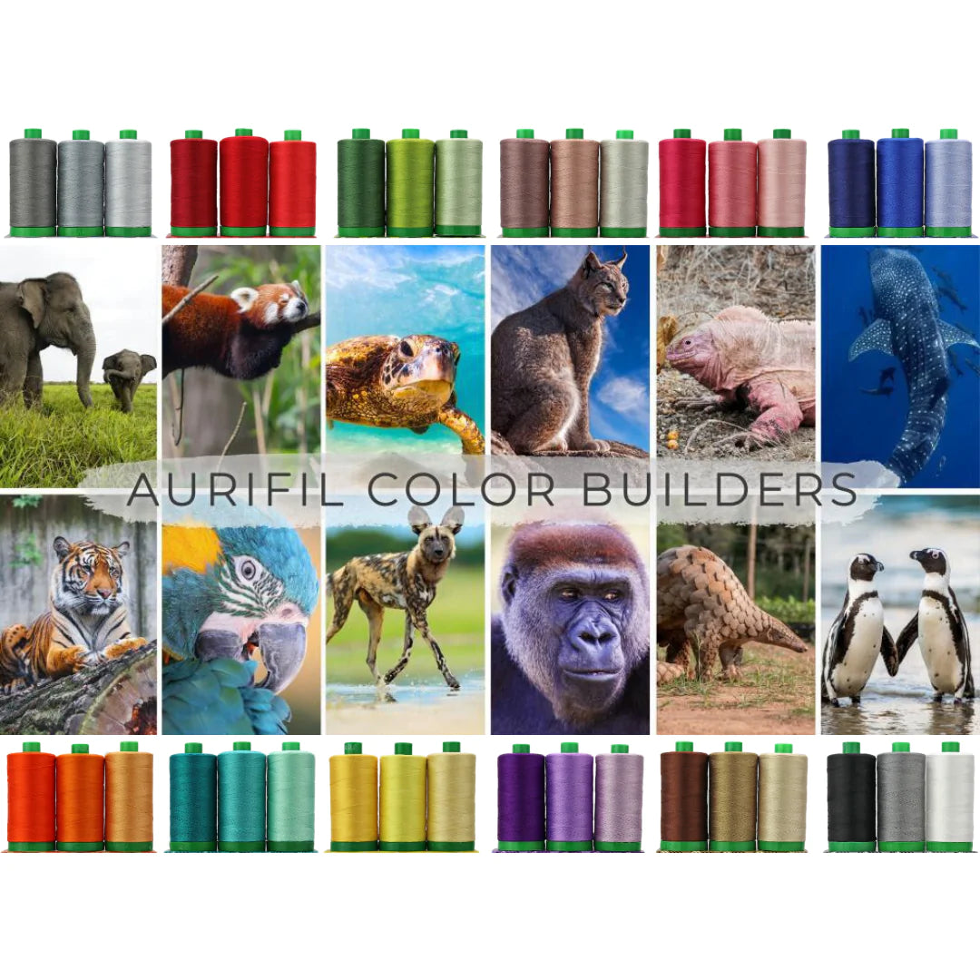 Aurifil Thread Sets - Endangered Animals - Last individual boxes