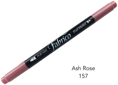 ash rose  - fabrico fabric markers by Tsukineko in Japan. Permanent light fast great range of colours.  available at 2 SewTextiles - art quilt supplies. great for quilt labels and textile art