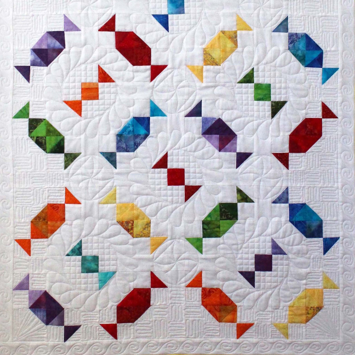 Lolly Scramble - Quilt Pattern - Idéal pour le lit d’enfant ou de bébé.