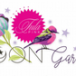 Tula pink logo moon garden with bird and bee