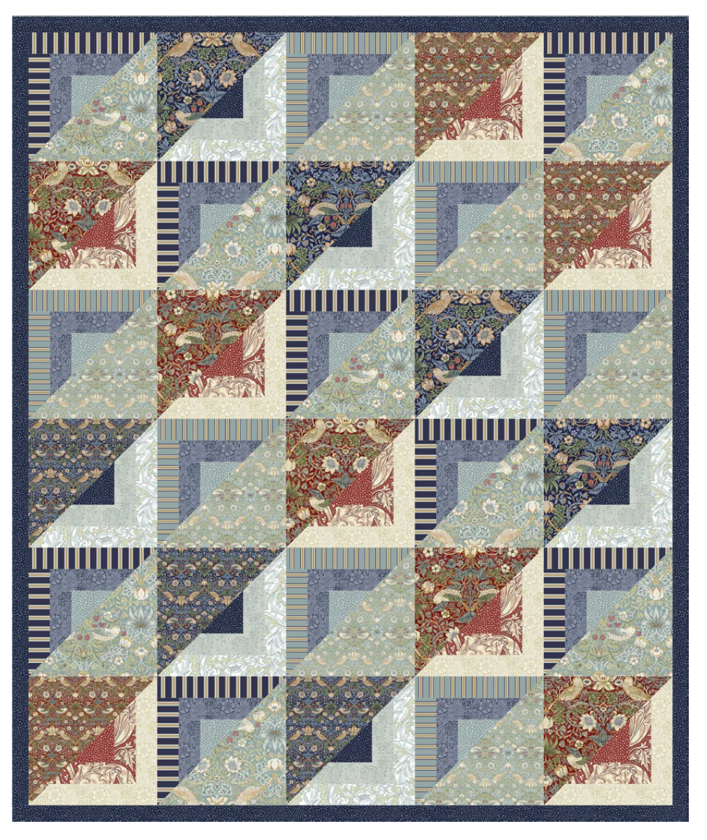 Free Pattern - Neighbours & Friends - William Morris Inspired