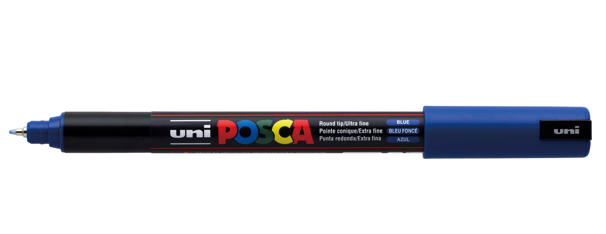 Uni Posca Marker 0.7mm Ultra-Fine Round Tip Black PC-1M