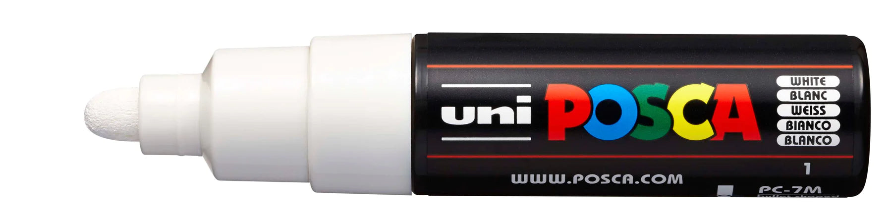 Uni : Posca Marker : PC-7M : Bullet Tip : 4.5 - 5.5mm : Black