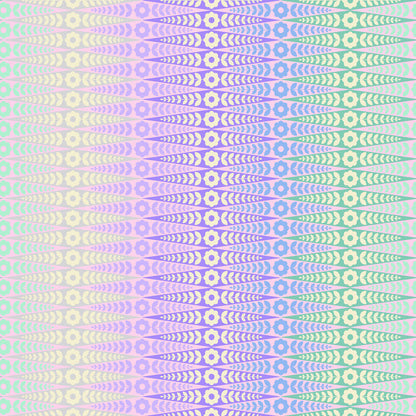 Tula Pink - Moon Garden - Oopsie Daisy - Dusk - per half metre - with free Tumble quilt pattern