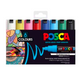 Posca Paint Pens - Ensemble de 8 stylos - couleurs amusantes - excellent ensemble de démarrage