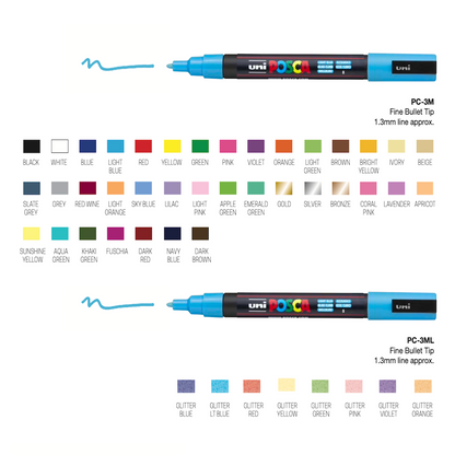 Posca Acrylic Paint Pens - PC3M