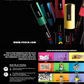 Posca Paint Pens - 8 pen set - fun colours - great starter set