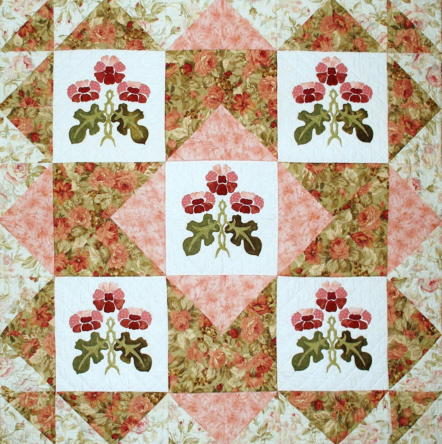 Roses on Roses - Quilt Pattern