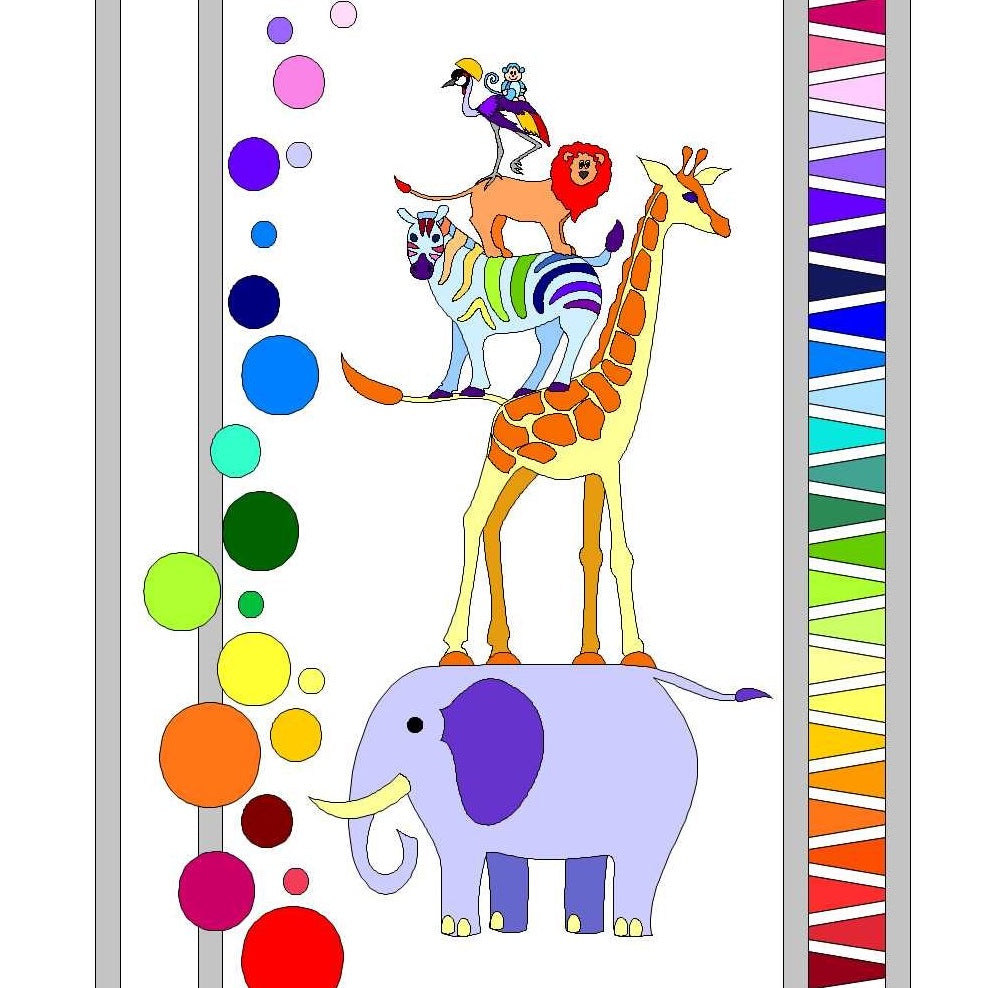 Safari Slumbers - Quilt Pattern with African Zoo animal friends