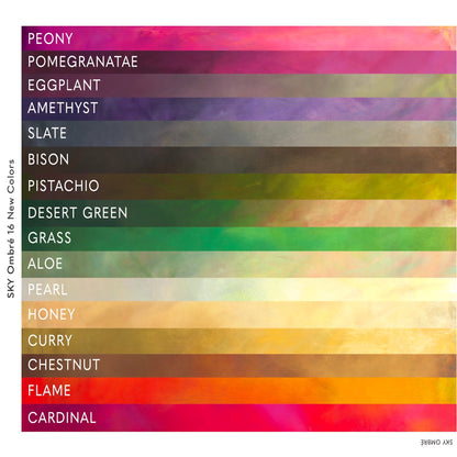 SLATE - Sky Earth Ombré - Jennifer Sampou - per half metre