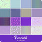 Tula Pink - True Colours -  PEACOCK - Fat Qtr Bundle - 16 pieces