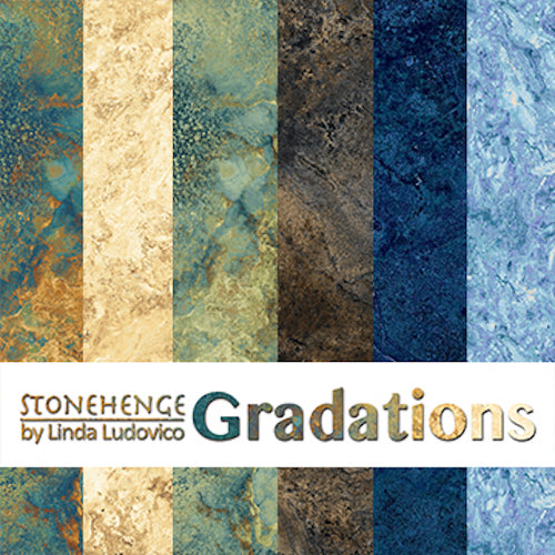 Stonehenge Gradations fabric by Northcott - Graphite Med