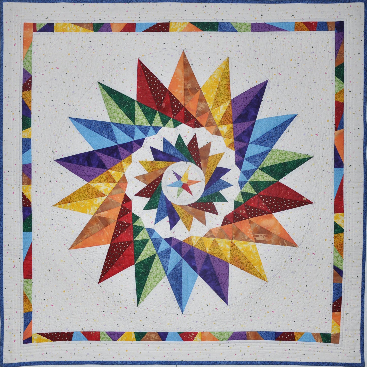 Not a Mariner's Compass - Paper pieced quilt pattern with many variations