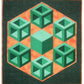Cajas geométricas 3D - Patrón de edredón
