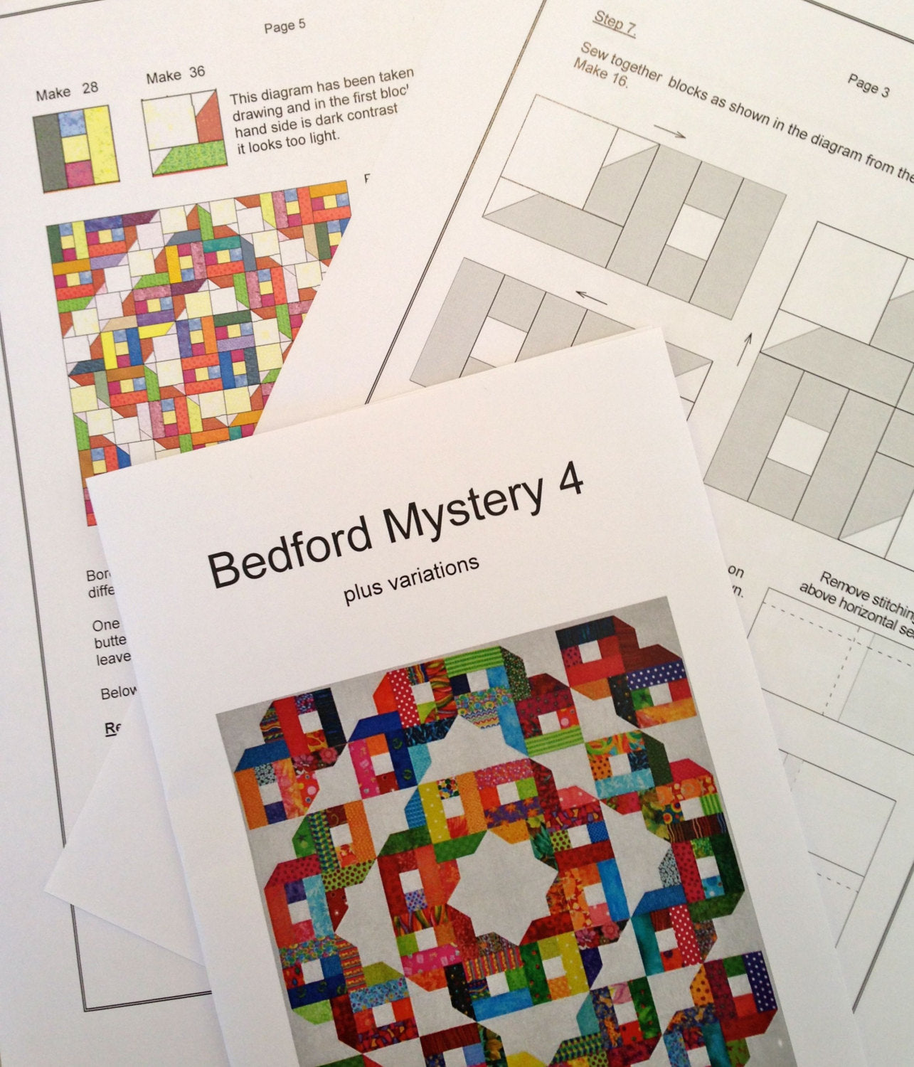 Bedford Mystery - Modèle de courtepointe