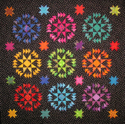 Flying in Circles - Quilt Pattern downloadble .pdf