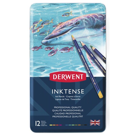 Derwent Inktense Pencils 12 Pack - Water Soluble – ART QUILT SUPPLIES - 2  Sew Textiles